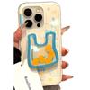 Big Hole Line Kitten Puppy Shaking Mobile Phone Case Bag Holder Double Layer Imd Japanese and Korean Ins Style Creativity