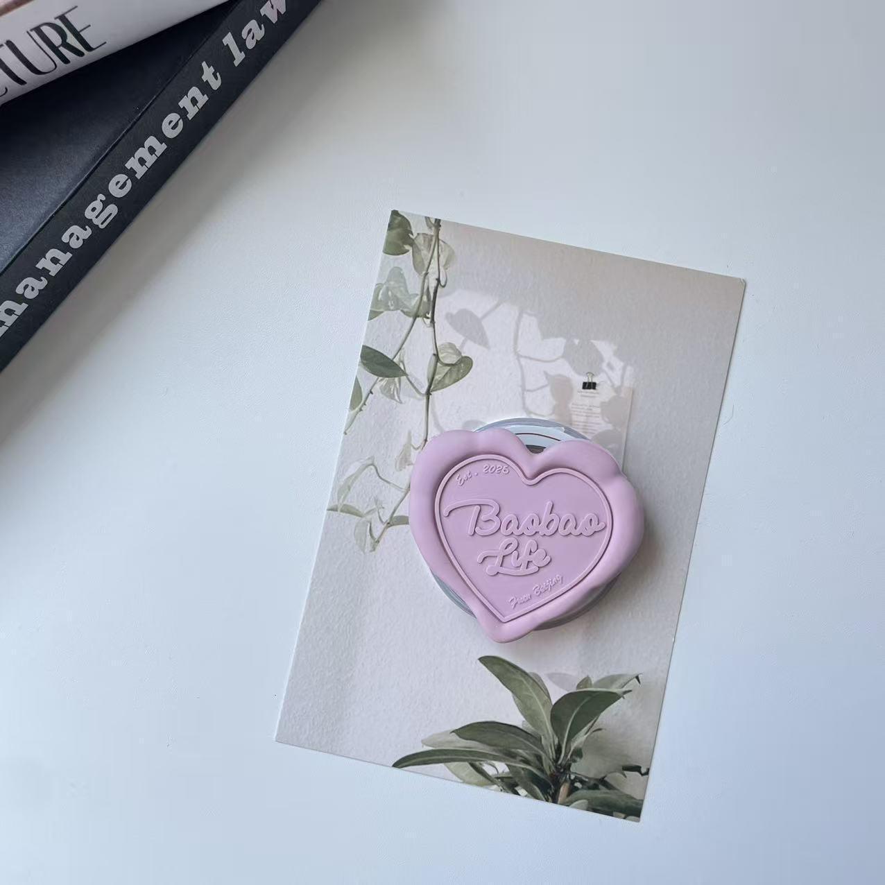 3D Cartoon Heart Magnetic Phone Holder, Magsafe Compatible Stand