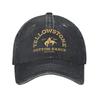Ayellowstone National Park I Love Hiking Wanderlust Baseball Cap Distressed Washed Sun Cap Outdoor Unstructured Soft Caps Hat