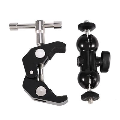 Multi Function Ball Head Adapter Arm Mount with Adjustable Clamp Accessory for Cameras