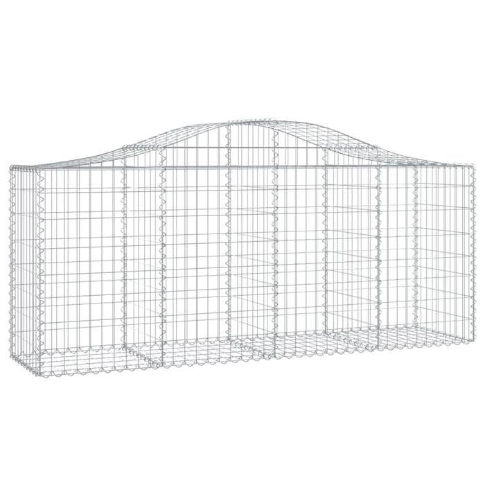 VidaXL 10x Paniers à Gabions Arqués Cages à Gabions Arquées Murs de Gabion Barrières de Jardin Terrasse Extérieur 3145627