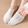 Boat Sock Slippers Women Summer Silicone Non-slip Invisible No Show Socks Cute Bow Hollow Cotton Thin Breathable Low Cut Socks