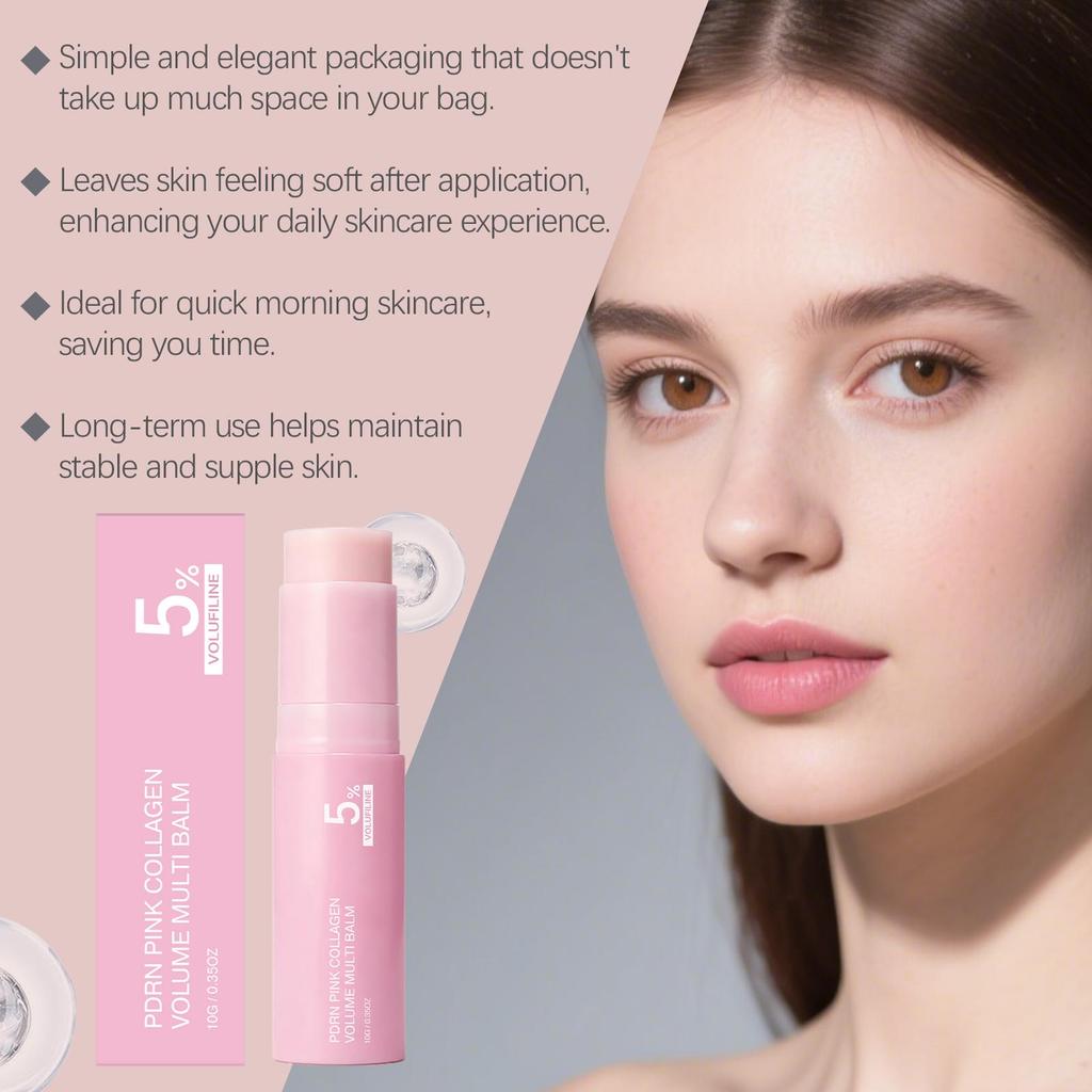 AMZ Moisturizing Face Stick Creamy Texture For Face Neck Lips Makeup Primer Natural Lasting Hydrating Skin Balm 1PC