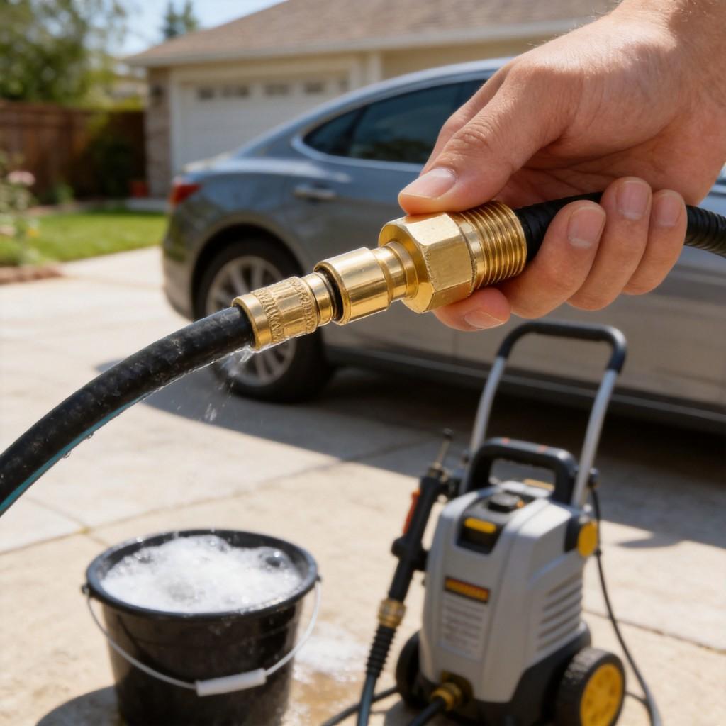High Pressure Water Gun Quick Connect Fitting Brass Connector For Car Wash And Pressure Washer