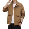 Simple Versatile Stand Collar Men's Jacket Korean Style Trendy Men's Clothing New Spring Autumn Fashion Brand Jacket Stylish