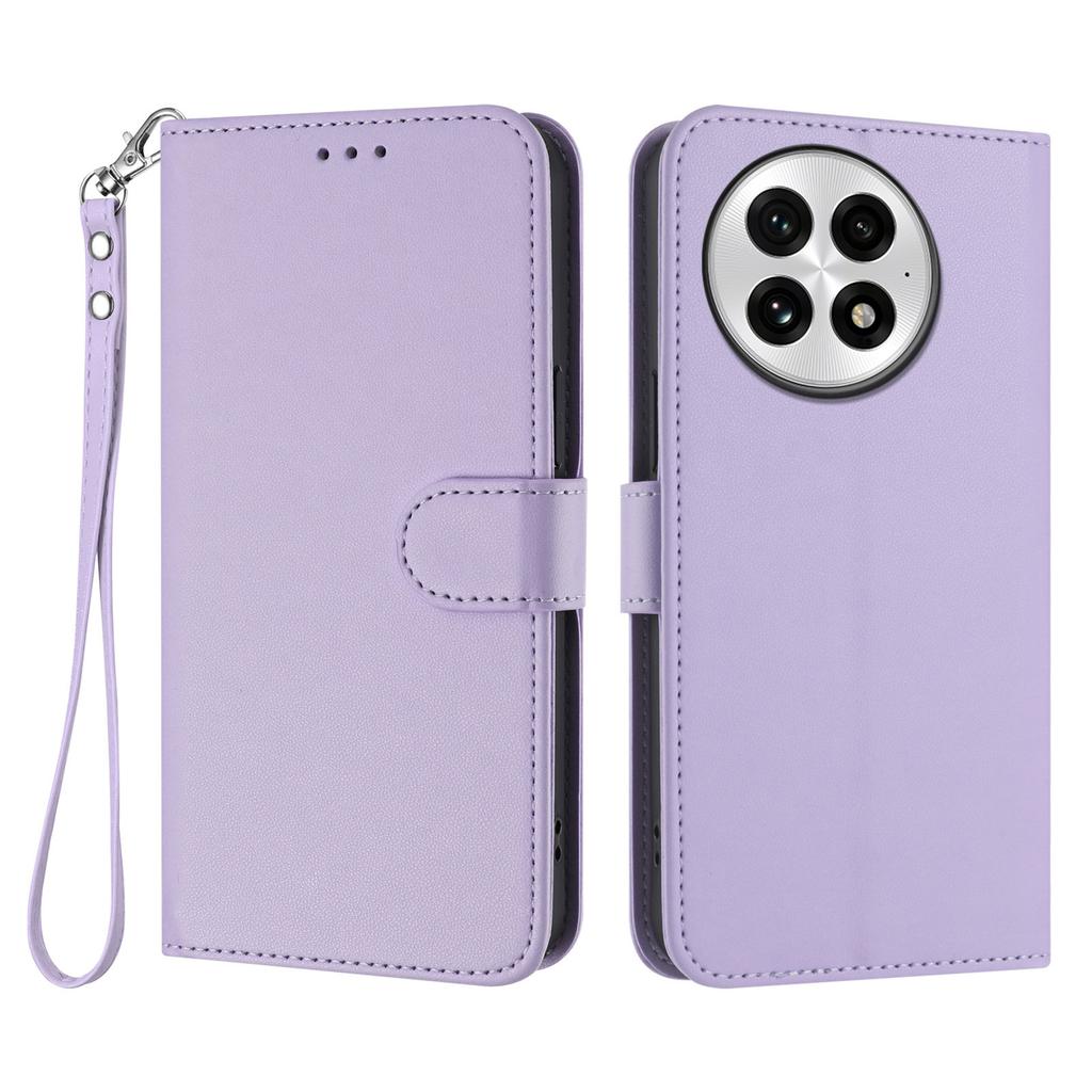 For OnePlus 13 Leather Case Wallet Stand Phone Cover with Wrist Strap