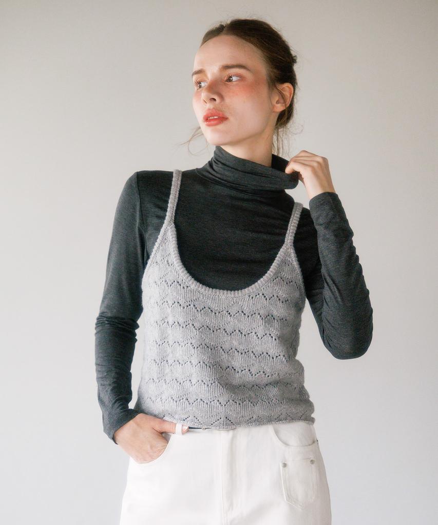HYFVE Wool Curly Knit Bustier