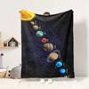 Solar System Flannel Blanket Throw Blanket Soft Warm Sofa Bed Camping Car home Decor Unique Christmas Gift C9302231