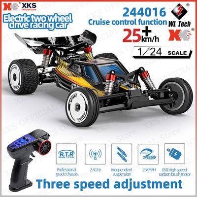 Xks Wltoys 244016 1:24 Scale Rc Car High Speed 25Km/H Racing Drifting Remote Control Toy Vehicle For Kids Children Christmas Toy