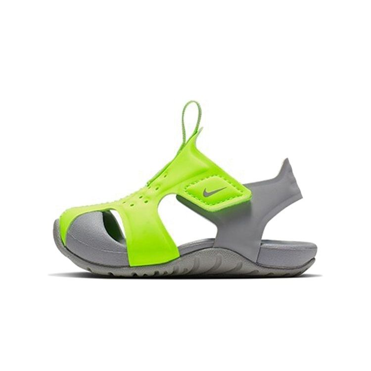Nike Sunray Protect 2 Comfortable Daily Low-Top Walking Shoes Baby sneaker Green Gray 943827-701 21