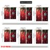 2pcs 2D Flat Printing Christmas Drapes Snowflake Christmas Machine Washable Polyester Without Electricity Holiday Decorations