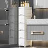 Thick 25cm Ultra-Narrow Storage Cabinet: Kitchen & Bathroom Plastic Drawer Shelf