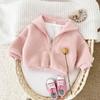 Winter Lambswool Hoodie for Babies - Thickened Velvet, High Collar, Long Sleeve