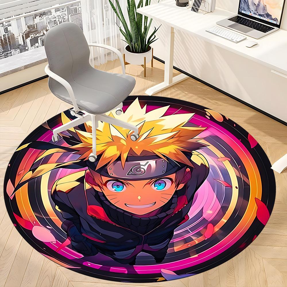 1pc Naruto Anime Office Round Area Rug, Under Office Chairs Bedroom Living Room Home Decor, Room Deco, Available In Various Sizes108