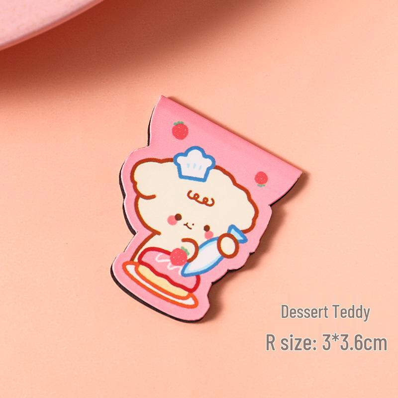 Roztomilá kreslená magnetická záložka - Ideální pro studenty, milovníky papírnictví a jako malý dárek k promoci