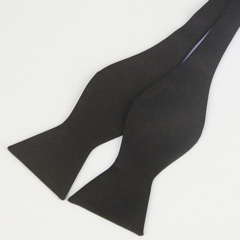 Papillon Elegante da Uomo in Poliestere Monocolore con Collo a Zucca per Abbigliamento da Lavoro e Formale