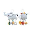 Hedgehogs Elephants Plush Baby Rattle Toy With Hanging Clip For Infant Development And Sensory Stimulation