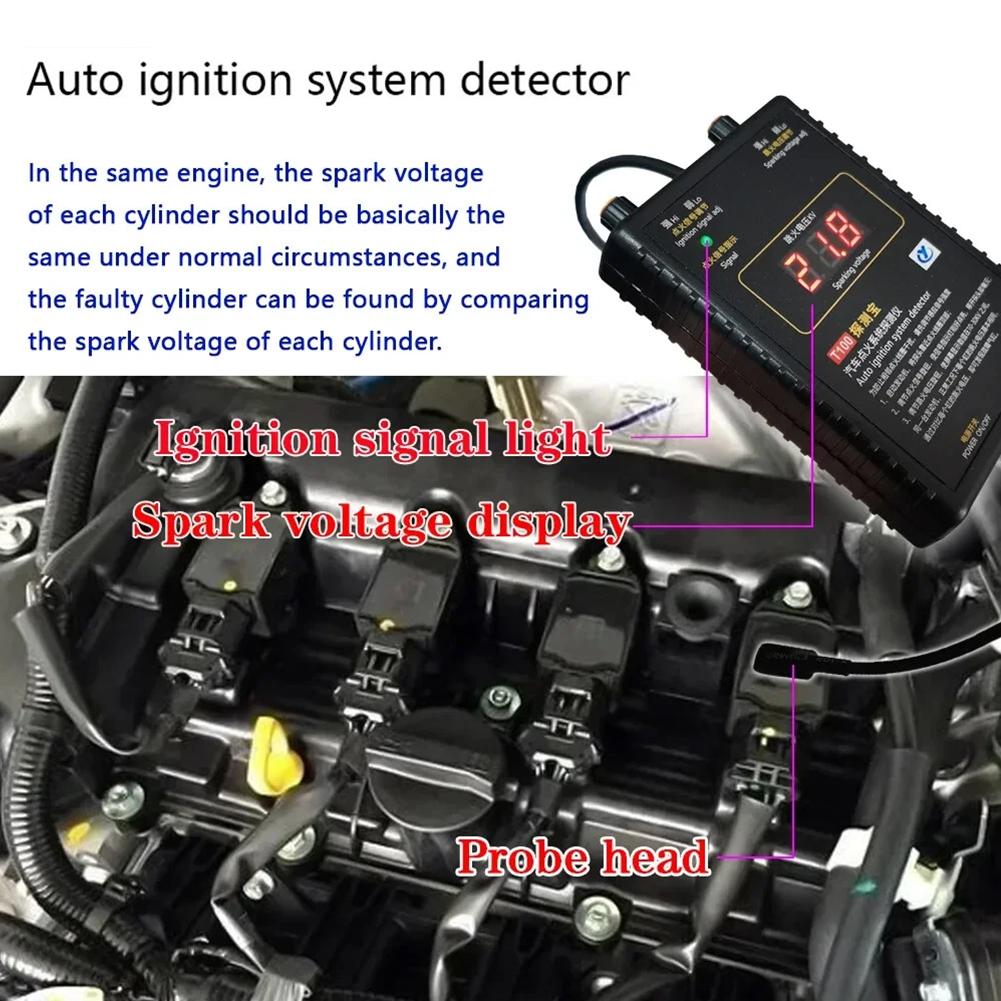 A2BC Automotive Ignition Systems Tester T100 Car Engine Diagnosis Coils Test Car Tool Tool Checking Equipment Detection D6T1