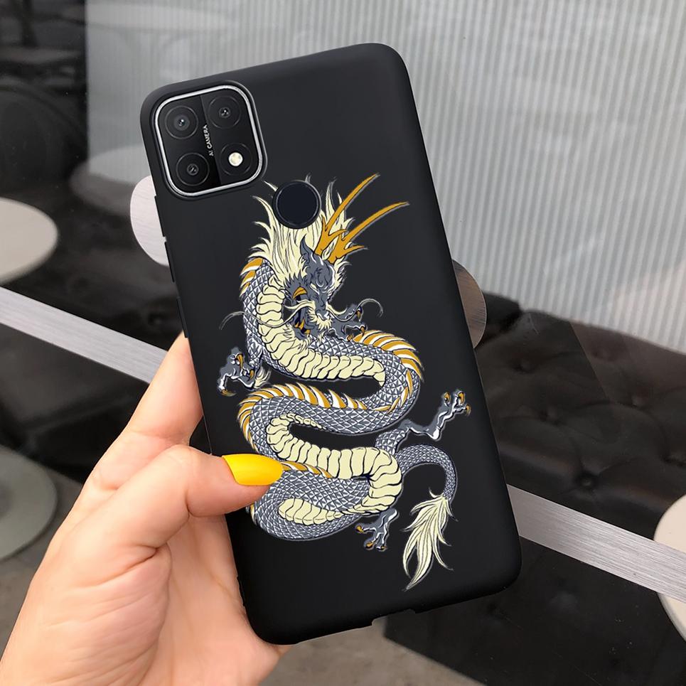Pro pouzdro OPPO A15s Černé Cool Měkké TPU Funda Pouzdro na telefon Pro OPPO A15 CPH2185 Kryt Silikonové zadní kryt Pro OPPOA15s CPH2179 Capa