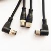 Outdoor Waterproof 2pin 3pin 4pin 5pin 6pin 8pin 12pin M12 Sensor Cable Connector Aviation Straight/Right Angle Male Female Plug