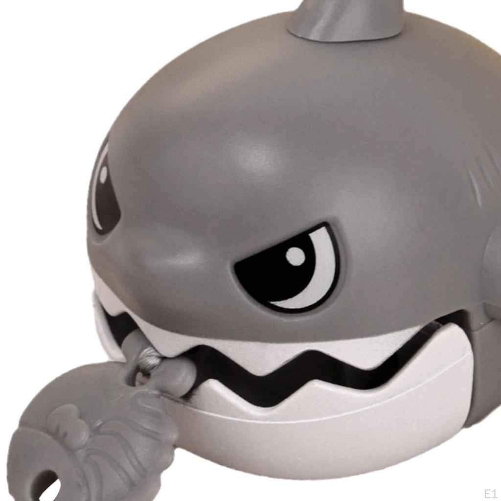 Wind Up Moving Toy Pull Back Shark for Kids Keychain Toys Funny Bath Birthday, Pool