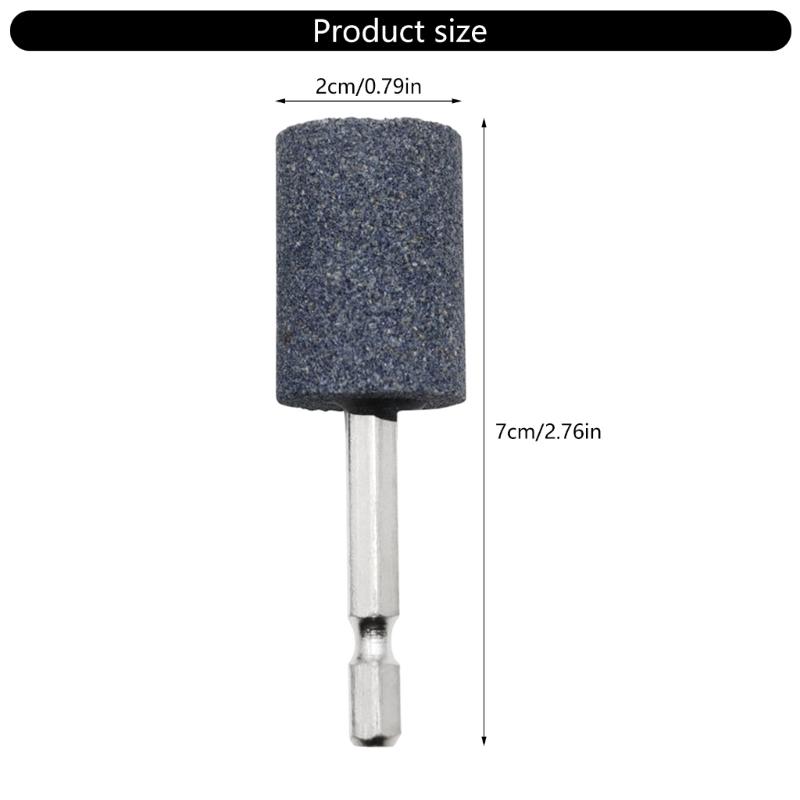 10PCS Grinding Point Hexagonal Shank Suitable for Pneumatic Tool High Hardness Abrasive Accessories Multiple Grit Option