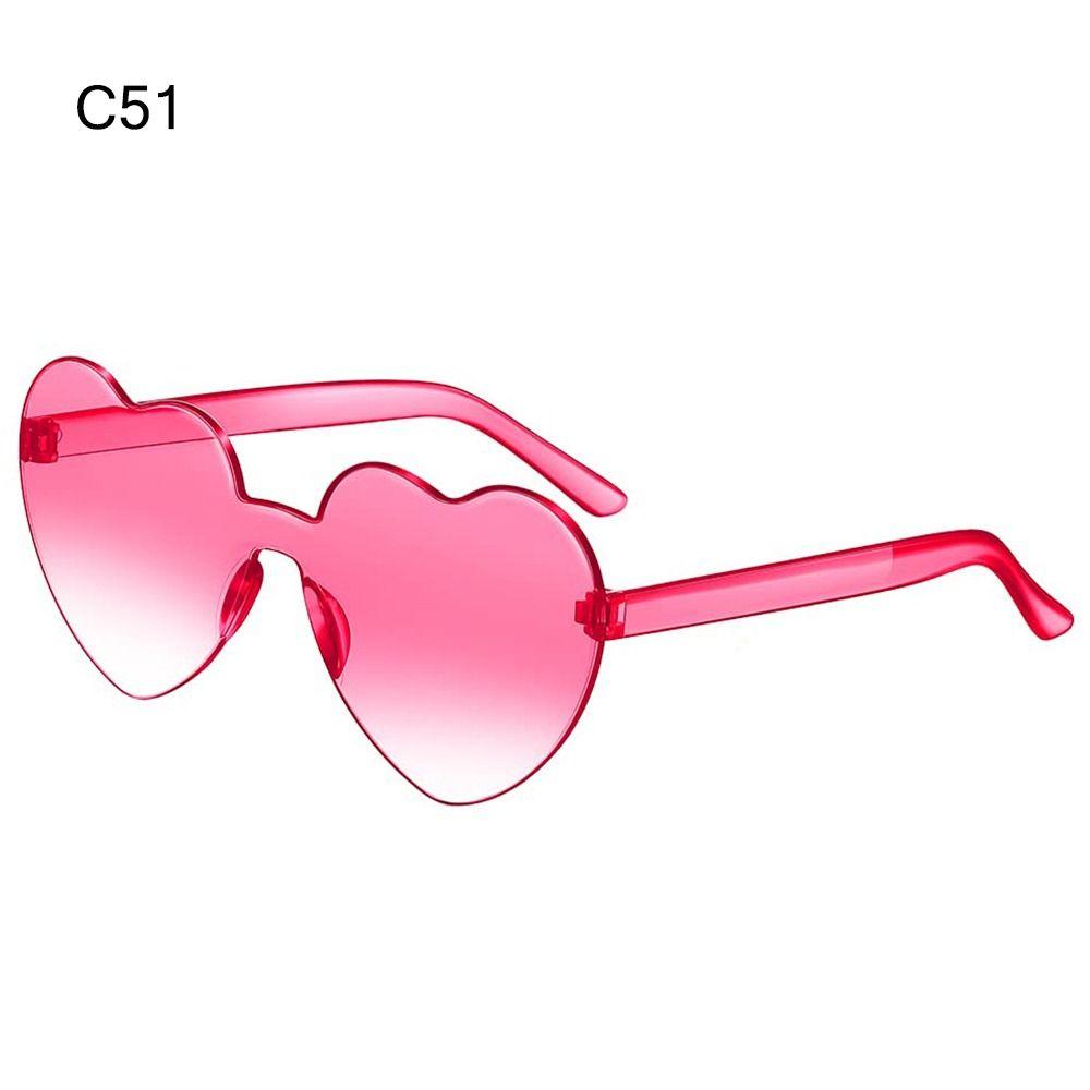 Heart-shaped Sunglasses Colorful Heart Glasses Gradient Lenses Candy Color Shades, Funny Party Sun Glasses for Adults