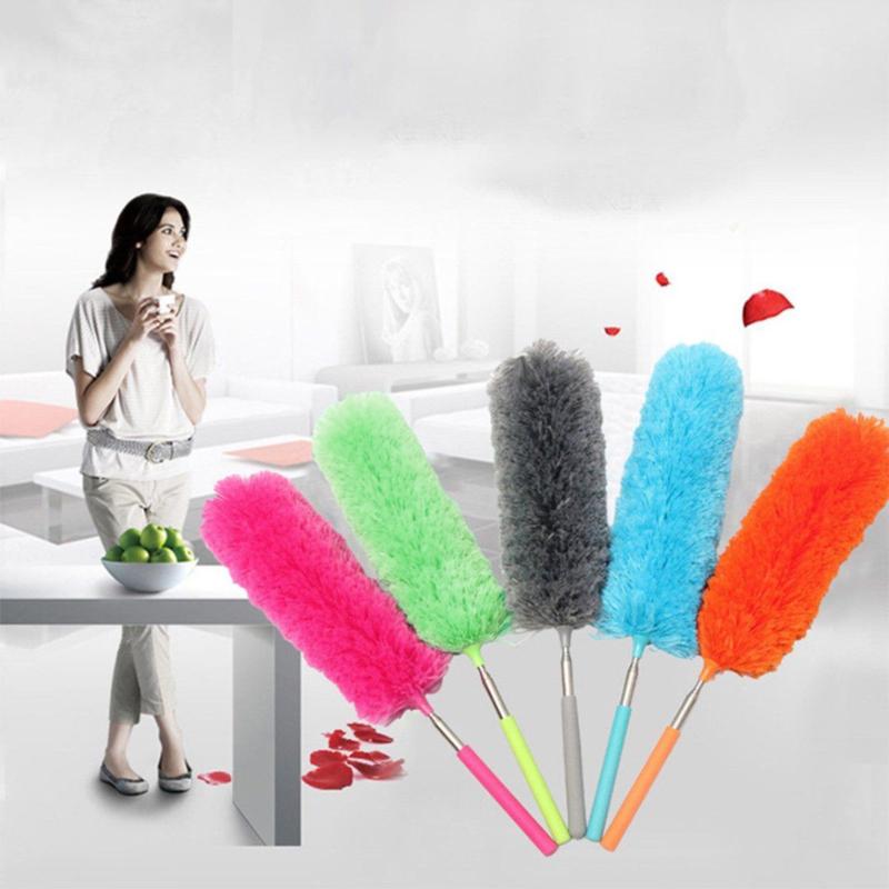 Dust Duster Fiber Stainless Steel Mini Electrostatic Magic Mites Window Furniture Collector Household Tool Cleaning Brush