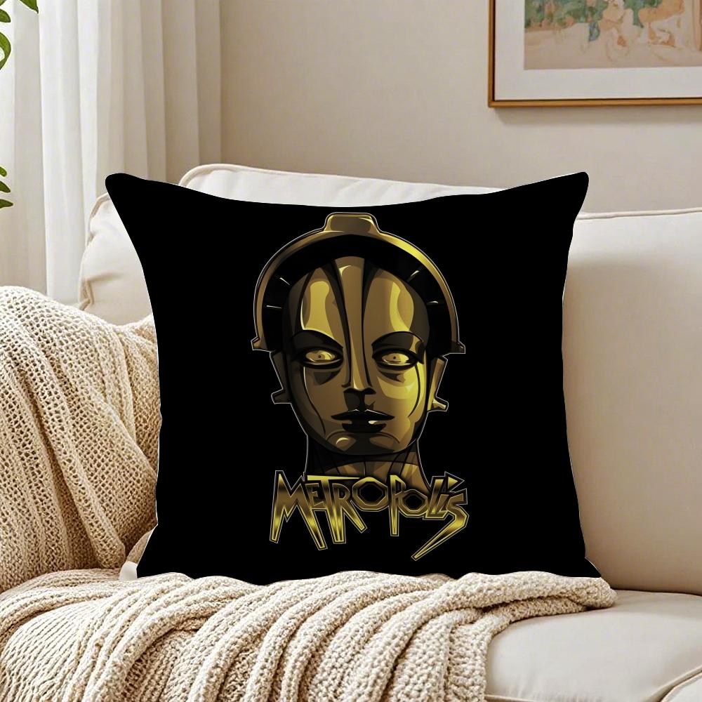 Movie Classic MMetropolis 1927 Cushion Cover Pillowcase Antidustmite Living Room Sofa Decor Cushion Room