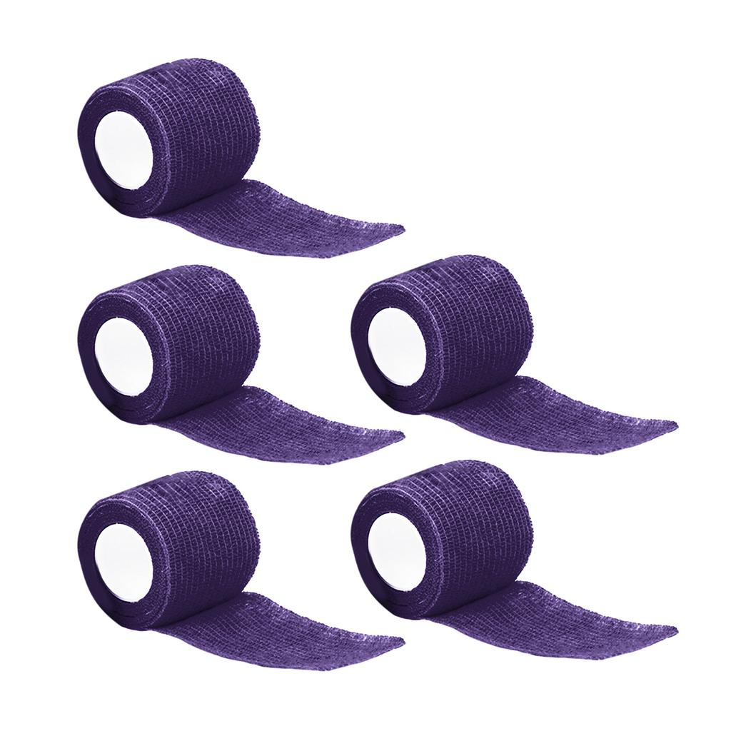 5 Pcs Self Adherent Bandage Wrap Breathable Cohesive Bandage Elastic Adhesive Tape for Stretch Athletic Sports Wrist