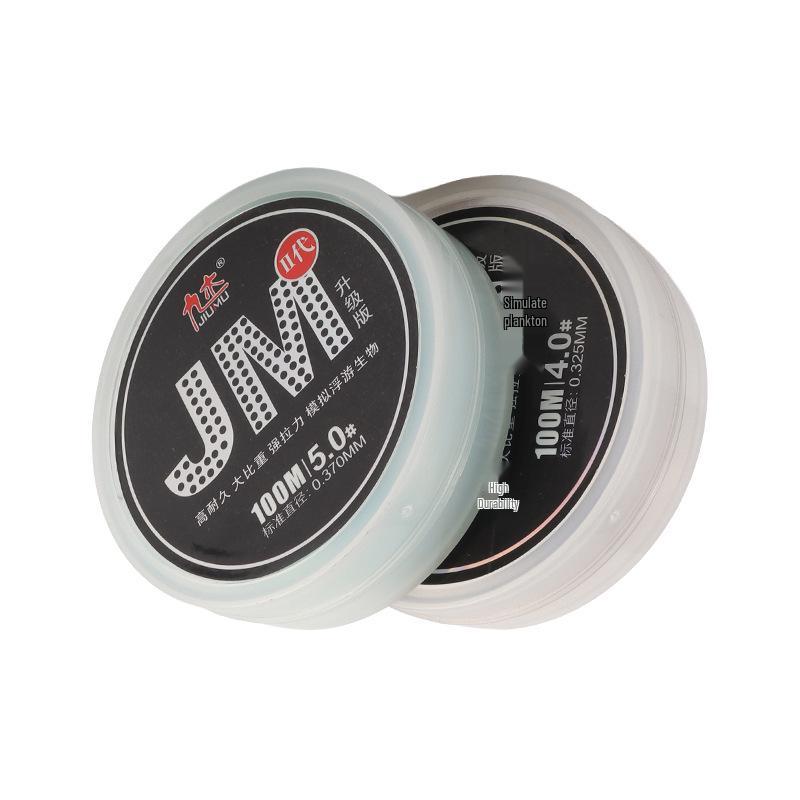 Jiumu 100m Wear-Resistant Nylon Fishing Line - Invisible, Imported, Ideal for Main Line & Leader In Taiwan Fishing.