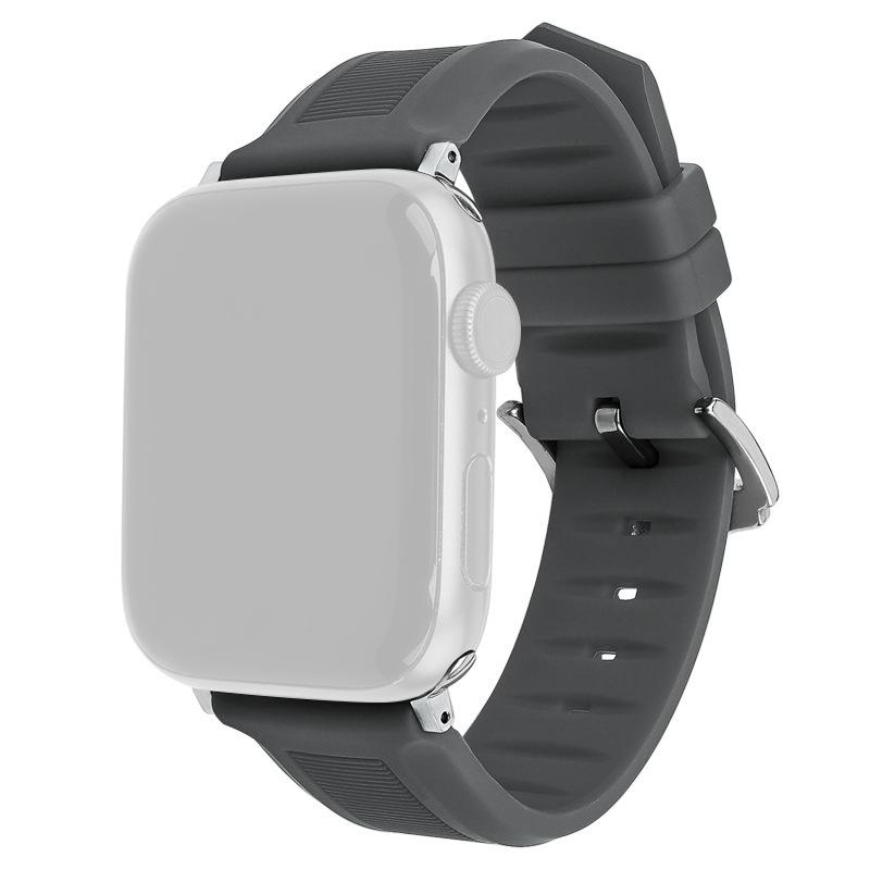 For Apple Watch 10 46mm/Ultra 2/Ultra 49mm/9 8 7 45mm/SE (2023) SE (2022) SE 6 5 4 44mm/3 2 1 42mm Watch Strap Silicone Band