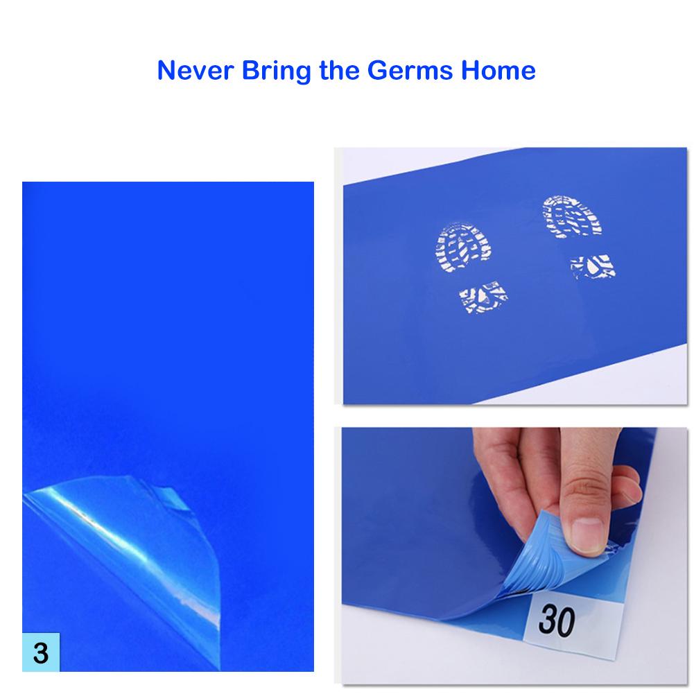 30pcs Anti Bacterial Peel Off Sticky Floor Door Mat Dust Remover Pads (M)