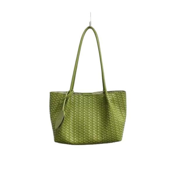 Retro-Gestrickte Schultertasche für den Arbeitsweg - Modische Unterarm-High-Style Einzel-Schulter-Freizeit-Arbeitswegtasche