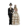 Skeleton Couple Figurine - Romantic Gothic Halloween Decor Resin Statue for Home, Desk, Yard, Party & Day of the Dead