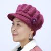 Flower Simple Mommy Hat Thicken Winter Warm Cap Retro Knitted Cap  Female/Girls