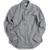 Quintet Gingham Check Broadcloth Long Sleeve Shirt Men's Button-Down (Size L, Black/Medium Check) 11-70135