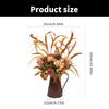Artificial Flower Bouquets Artificial Leaf Plant In Metal Vase for Thanksgiving Halloween Wedding Festival Decoration