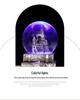Creative Luminous Eiffel Tower Snow Globe Music Box - Retro Desktop Decoration