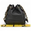 Auth CHANEL Drawstring Shoulder Bag Caviar Skin Coco Mark ch66170cc
