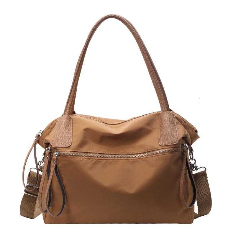 2026 Summer Women's Solid Color Crossbody Tote - Large Capacity, Handheld & Shoulder Bag for Commuting