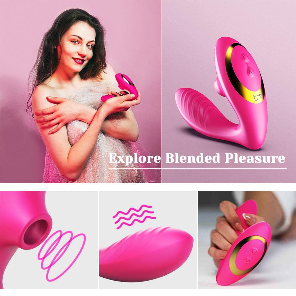 Female wear sucking tease vibrator clitoris vagina mastubator dildo waterproof second tide jumpers adult sucker sex toys product