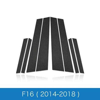 For BMW 3 5 Series E90 E60 E46 E70 E84 F30 F20 F10 F15 F16 F25 Soft Carbon Fiber B Pillars Car Window Mouldings Trim Sticker