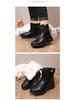 Unisex Winter Fur-Lined Waterproof Slip-On Snow Boots