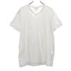 Made In Greece Short Sleeve V Neck T-shirt XL White Plain Women Used