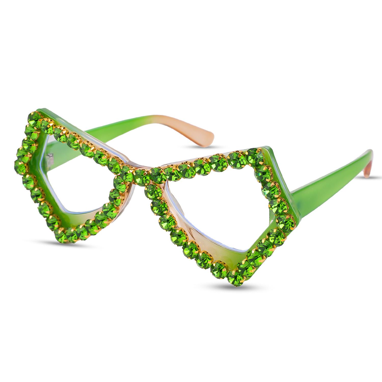 JYL Sunglasses Irregular Ladies Uv Protection Diamond Stage Party Use 2330 A-16248