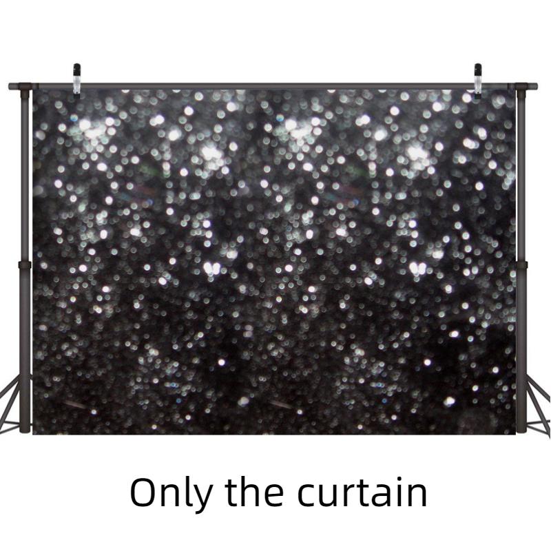 Cloth Photographic Backdrop Glittering Gold Highlights Festive Home Decoration