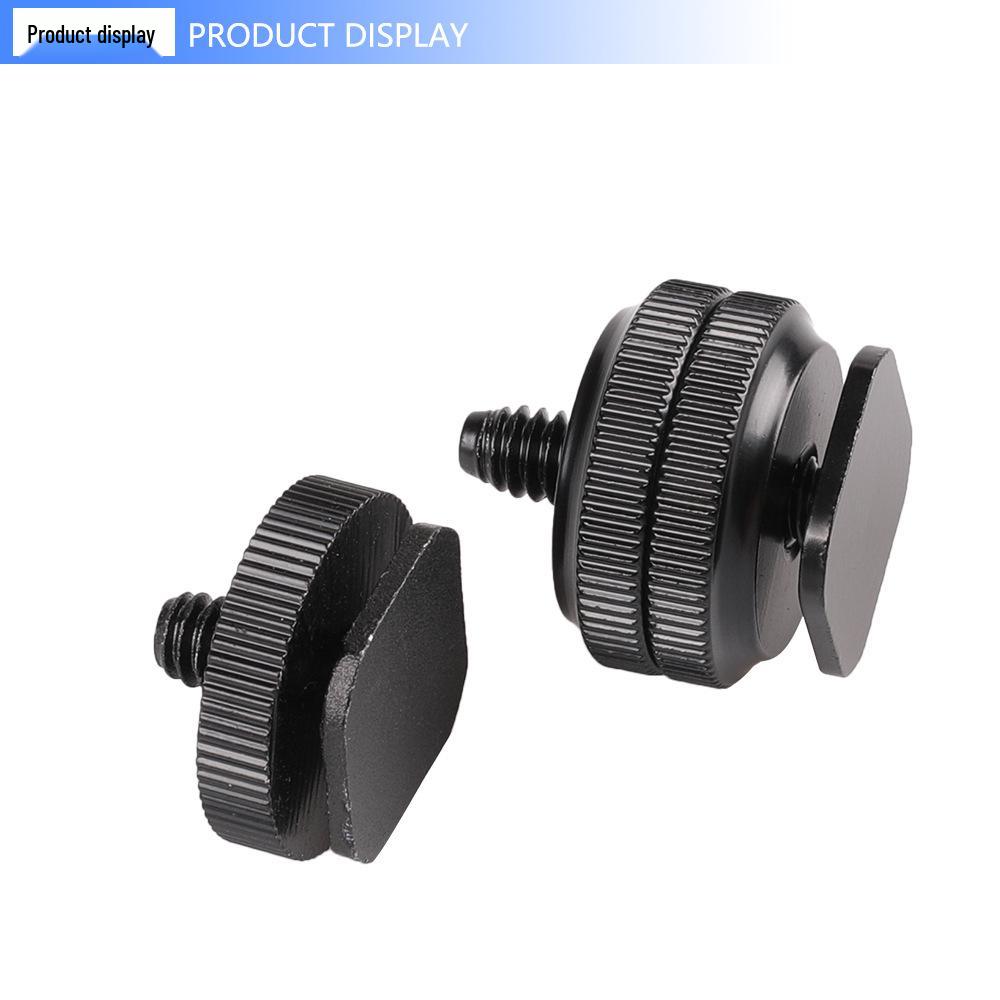 Metal Hot Shoe Conversion Screw: Standard Up/Down Locking, Single/Double Layer, 1/4" & 3/8" Options