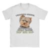 Yorkshire Terrier Dog T Shirt Unisex Unisex 100 Cotton Vintage Tshirts O Neck Yorkie Dad Tees Short Sleeve Clothing Summer