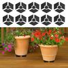 Plant Pot Feet 10 Sets Of Flower Pot Lifter Anti-Slip Gardening Pads Hexagon Planter Riser For Daily Living Room Patio Workplace